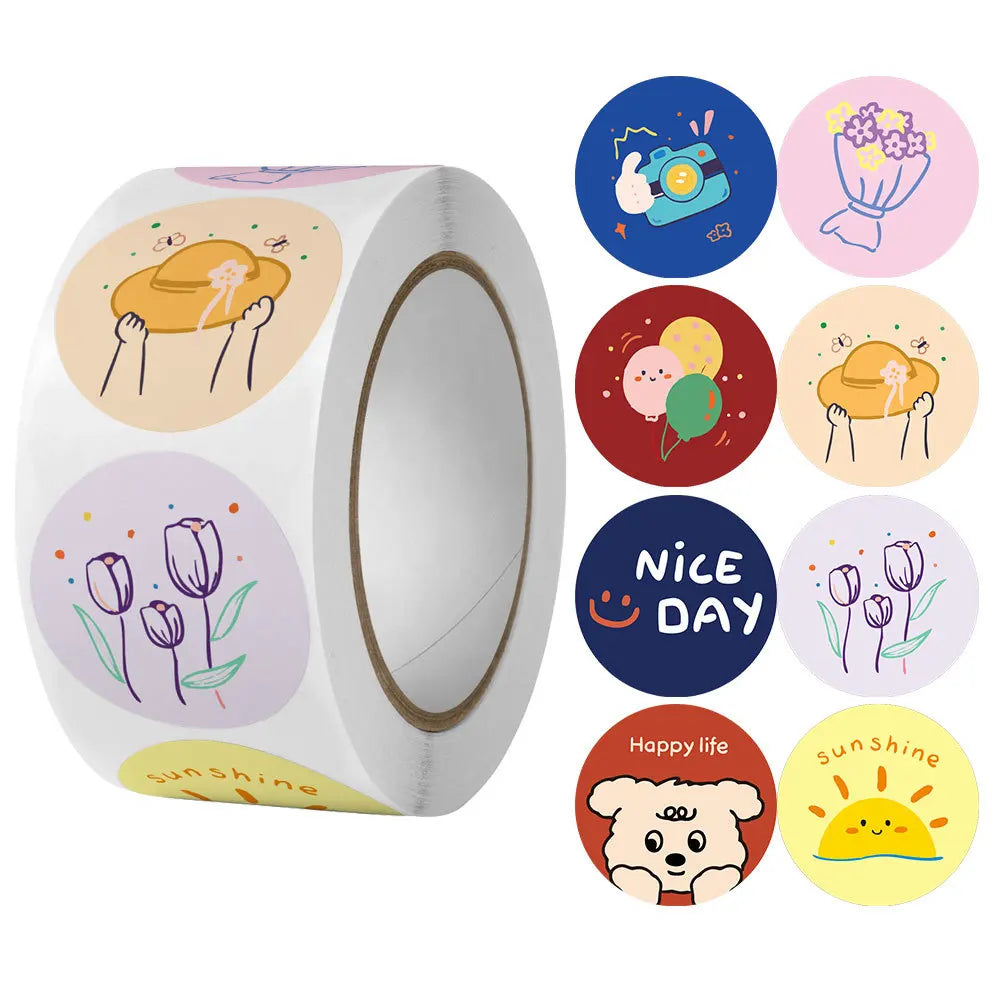 100-500pcs Reward Stickers for Kids Children Personalized Small Business Gift Decor Stickers Stationery Stickers Sealing Label (ONLINE ORDER ONLY)