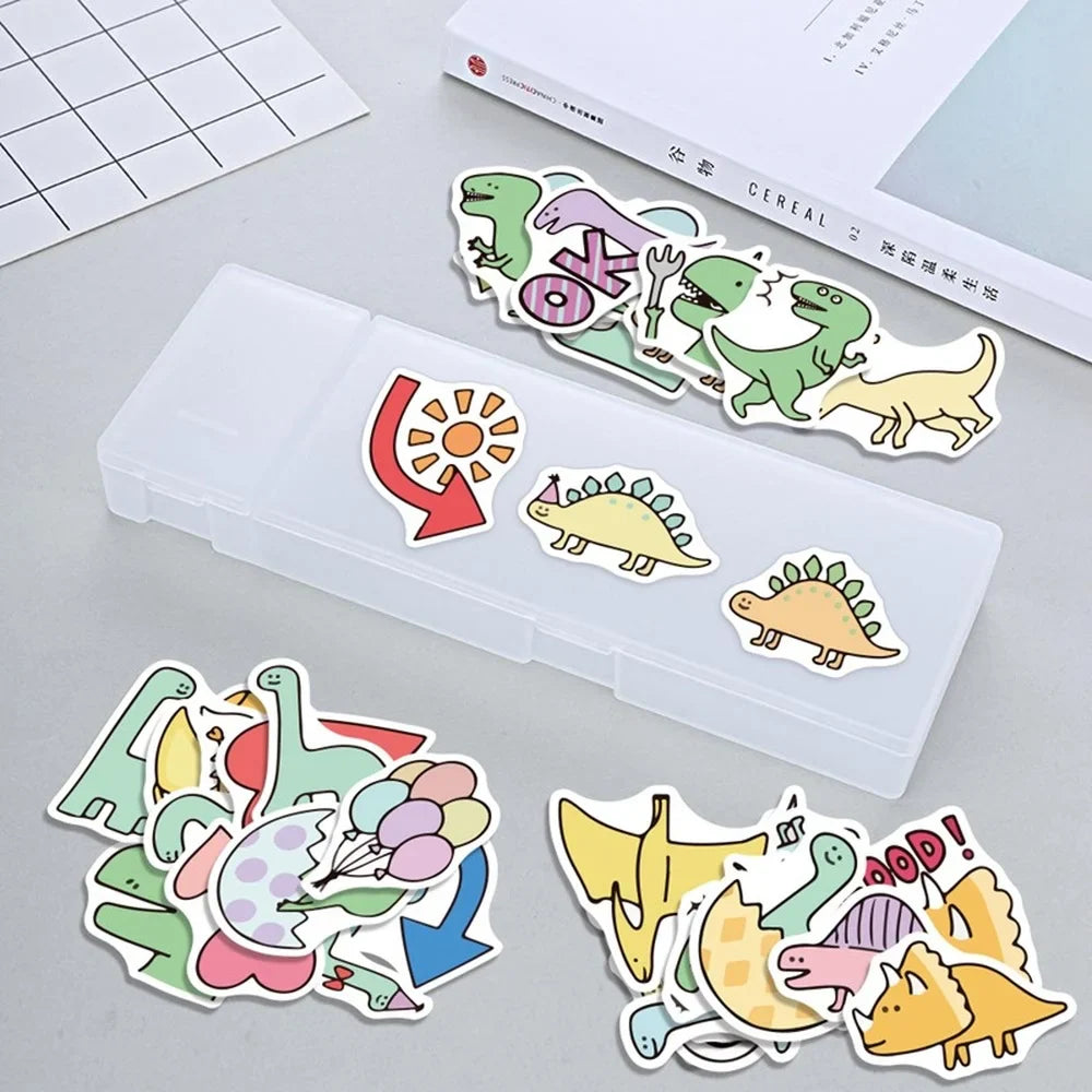 40pcs Dinosaur Sticker Cartoon Animal Educational Toys Stickers for Children DIY Laptop Scrapbooking Luggage Bicycle (ONLINE ORDER ONLY)