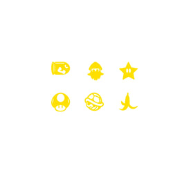 Cartoon Blank Button Car Sticker And Truck Vehicle White Blank Buttons The Car Interior  Decoration Die Cutting  Vinyl Decals (ONLINE ORDER ONLY)