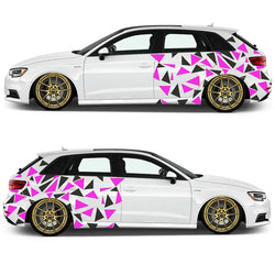 Triangle Car Sticker Decoration Side External Accessories Camouflage Kit Wrap Camo Tuning Styling Waterproof Vinyl Decals (ONLINE ORDER ONLY)