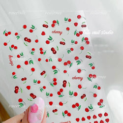 Carambola Grape Honey Peach Cherry Pineapple Pineapple Orange Apple Lemon Bromeliad Fruit Jelly Nail Art Sticker Manicure Decals (ONLINE ORDER ONLY)