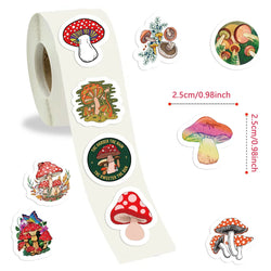 500pcs Mushroom Stickers for Children Kids Cartoon Sticker Small Cute Toys Sticker DIY Gift Sealing Label Decoration (ONLINE ORDER ONLY)