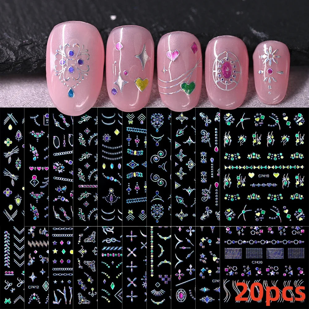 30pcs 3D Daisy Design Nail Art Sticker Set Acrylic Sanding Colorful Floral Decals Self-Adhesive Nail Art Supplies DIY Manicure * (ONLINE ORDER ONLY)