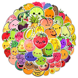 Kawaii Fruit Meme Stickers 10/30/60pcs for DIY Decor Scrapbooking Laptop Water Bottle (Online Order Only)