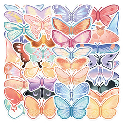 Cartoon Butterfly Stickers for Laptop, Guitar, Phone, Scrapbook, Diary, Kid Toy (10/20/40pcs) (ONLINE ORDER ONLY)