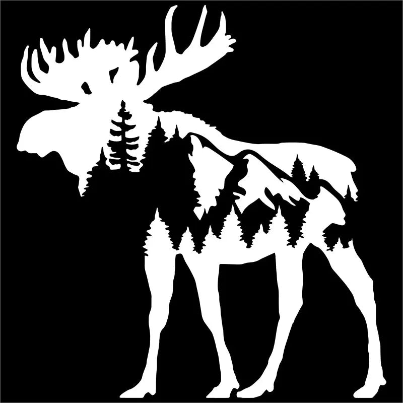 Mountain Moose For Car Sticker Pacific Northwest Stickers Accessories Decorations Window Die Cutting Vinyl Decals (ONLINE ORDER ONLY)