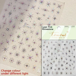 Black White Christmas Tree Snowflake Bowknot Snowman Socks Star Santa Hat Deer Rhinestone Winter Nail Art Sticker Manicure Decal (Online Order Only)