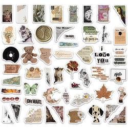 10/30/50/100PCS Art Life Cartoon Sticker Aesthetic PVC Decoration Children's Stationery Scrapbooking School Supplies for Kids (ONLINE ORDER ONLY)
