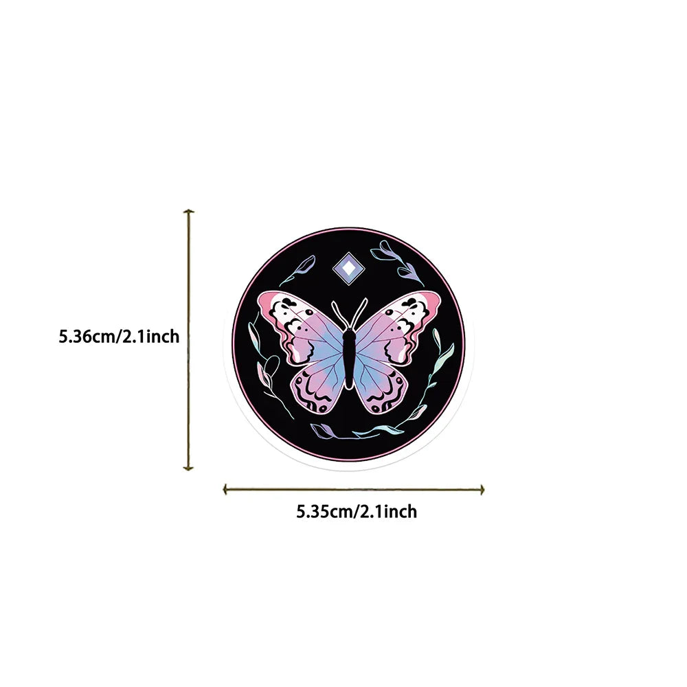 10/30/50/100pcs Cute Art Gothic Pink Green Magic Witch Aesthetic Stickers Cartoon Decal Laptop Phone Suitcase Decoration Sticker (ONLINE ORDER ONLY)