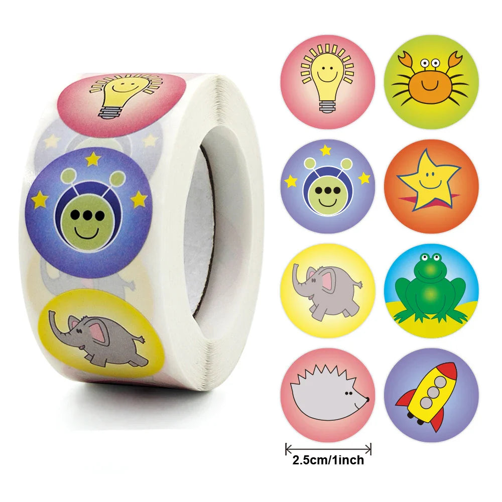 100-500pcs Cartoon Thank You Seal Sticker New Style Festival Manual Diy Decorate Sealing Sticker Thank You Label (ONLINE ORDER ONLY)