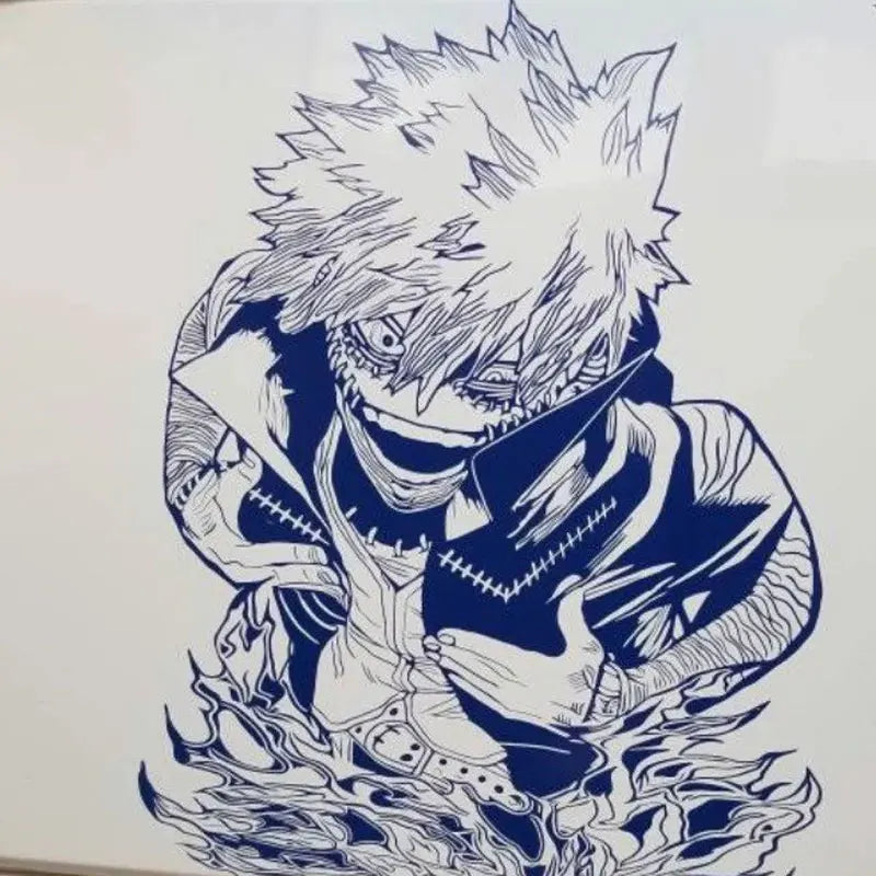 1PCS Large Anime Sticker For Car Hoor Hood External Accessories Die Cutting Waterproof Suntan Prevention Vinyl Decals (ONLINE ORDER ONLY)