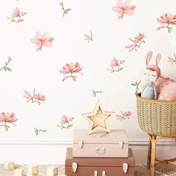 Boho Flower Botanical Wall Decals Vinyl Stickers for Nursery Kids Room Decor (Online Order Only)