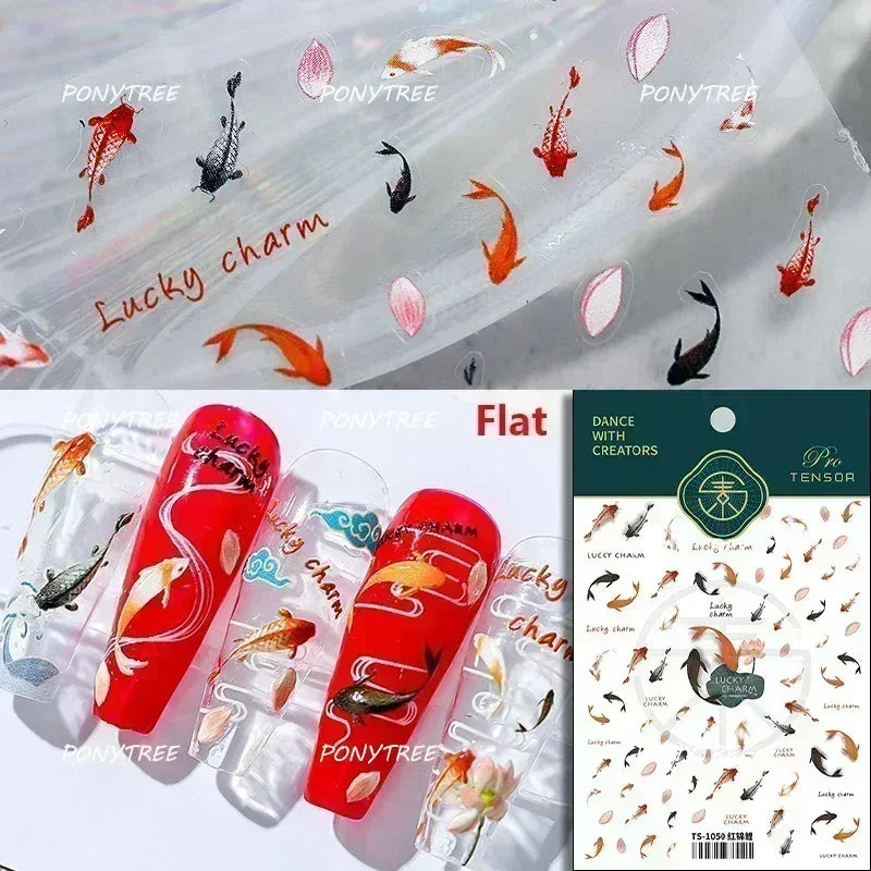 Beach Colourful Conch Dolphin Shell Starfish Jellyfish Star Summer Sea Wave Vacation Mode Water Bubble Nail Art Stickers Decals (Online Order Only)