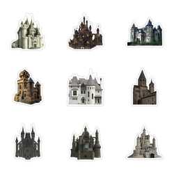 10/60Pcs European Architecture Graffiti Stickers Decals for Kids Toys Laptop Phone Luggage Scrapbook Skateboard Creative Sticker (ONLINE ORDER ONLY)