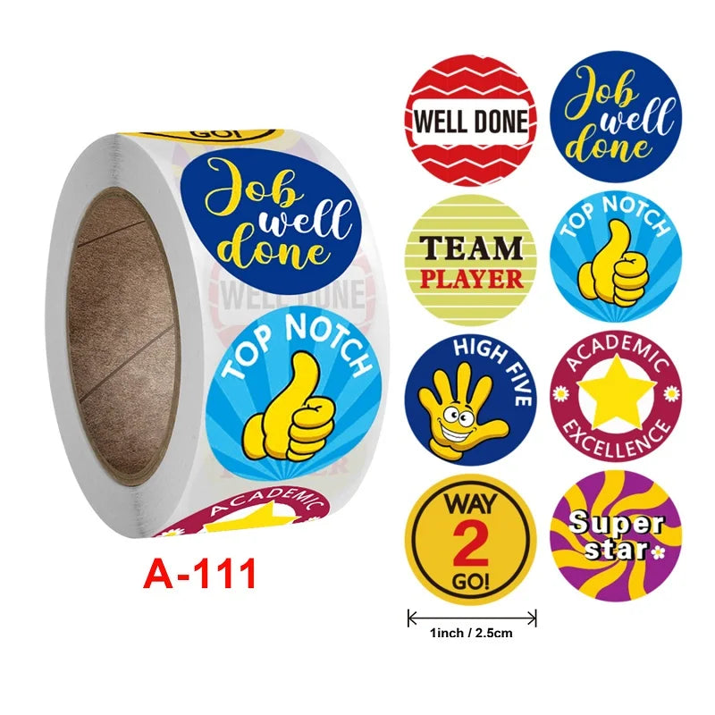 100-500PCS  Children's Stickers New Cartoon Rolling Packaging Stickers Photocard Decor Labels for Kids Package  home made (Online Order Only)
