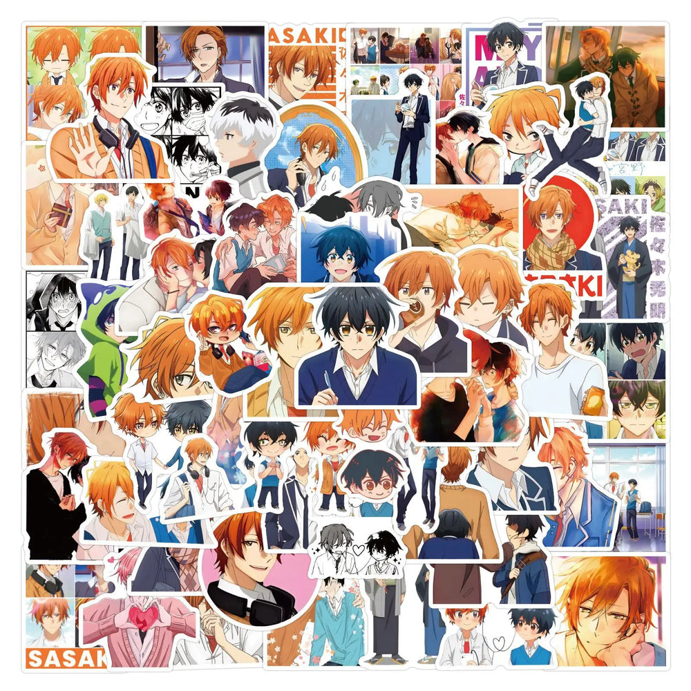 10/30/55/110PCS Sasaki and Miyano Stickers Rotten Boy Cartoon Stciekr Funny Anime Decals Laptop Guitar Car Bike Skateboard Toy (Online Order Only)