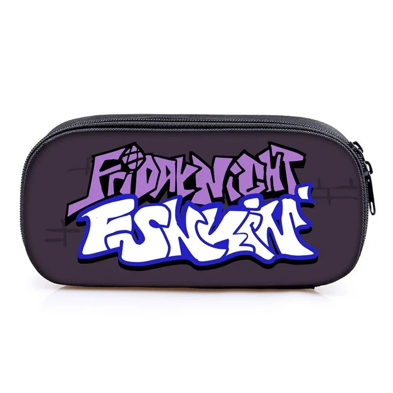 Children Friday Night Funkin Pencil Box Boys Girls Kids Anime Pencil Case Students Cartoon Pen Bags Teenagers Stationery Bags (Online Order Only)