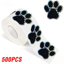 100-500pcs Blue laser Sticker Paw Print Reward Stickers Dog Cat Bear Paw Labels for Teacher Student Stationery Sticker (Online Order Only)