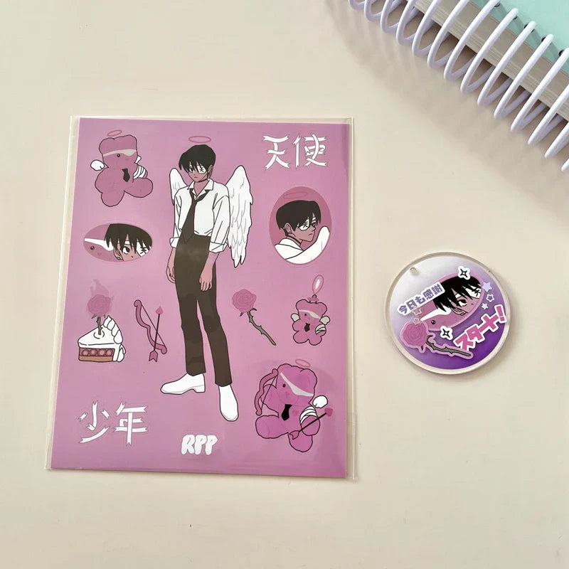 Korean Ins Cute Retro Girl Sticker Planner Scrapbooking DIY Album Decoration Sticker Aesthetic Personalized Kawaii Stationery (ONLINE ORDER ONLY)