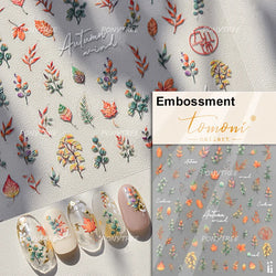 Mini Three Leaf Flower Magnolia Lotus Flower Stem Gradual Petal Line Arc Metal Sillver Delicate Nail Art Stickers Manicure Decal (Online Order Only)