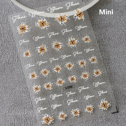 Hummingbird Iris Butterfly Peony Rose Tulip Daisy Lily Flowers Morning Glory Pearl Rhinestones Nail Art Sticker Decoration Decal (ONLINE ORDER ONLY)