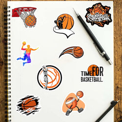 Basketball Theme Lovers Stickers DIY Toy Gift  Decorative Graffiti Decal for Phone Laptop Bottles Scrapbook Kids Waterproof (ONLINE ORDER ONLY)