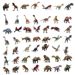 10/50Pcs Dinosaur Stickers Kids Toy Gift DIY Laptop Phone Suitcase Notebook Ancient Animal Sticker Graffiti Decals (ONLINE ORDER ONLY)