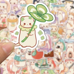 50PCS Cute Animal Ferret Sticker Waterproof Decoration DIY Scrapbook Cup Laptop Luggage Helmet Kids Toy Decal (ONLINE ORDER ONLY)