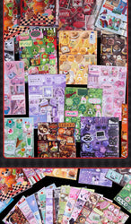 50 Pages Cute Fragments Series Cut Film Sticker Book Y2K Sticker Journal Handbook Scrapbooking Kawaii Decoration Sticker Gift (ONLINE ORDER ONLY)