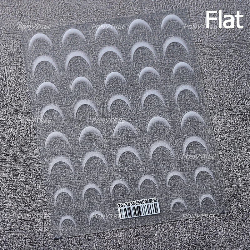 French Style Bronzing Arc Lava Metal Flow Curvy Delicate Punk Charming Self Adhesive Nail Art Stickers Manicure Decals Wholesale (Online Order Only)