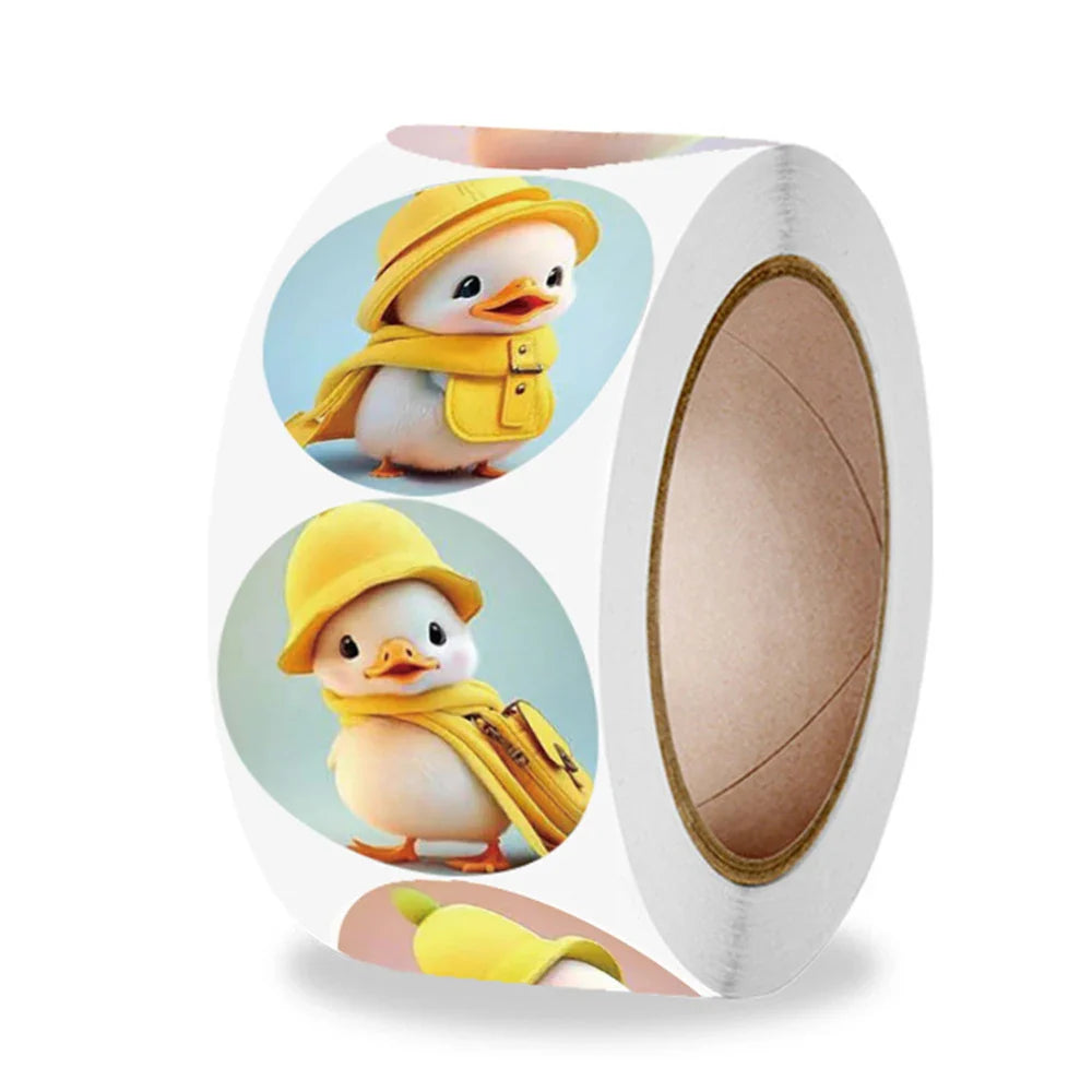 100-500pcs Lovely Duck Stickers Reward Self Adhesive Seal Lables For Scrapbooking Cards Handmadek,  Stationery Stickers (ONLINE ORDER ONLY)