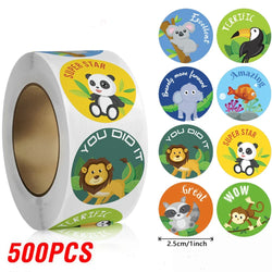 100-500pcs Reward Stickers For Children Kids Animal Panda Stickers Small Packaging Pack Stickers Photocard Decor Lables (Online Order Only)