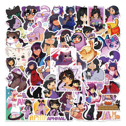 Aphmau Cartoon Stickers 10/30/50PCS for Phone Laptop Luggage Skateboard Kids Gift (Online Order Only)