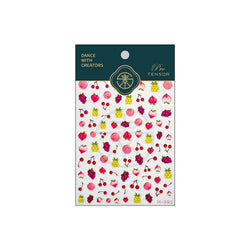 Carambola Grape Honey Peach Cherry Pineapple Pineapple Orange Apple Lemon Bromeliad Fruit Jelly Nail Art Sticker Manicure Decals (ONLINE ORDER ONLY)