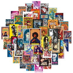 10/50 Print Music Album Covers Stickers Aesthetic Singer Poster Sticker for Laptop Luggage Guitar Skateboard Helmet Art Decals (ONLINE ORDER ONLY)