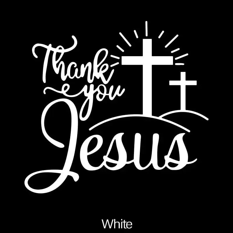 Jesus Car Stickers Christian God Car Body Bumper Vinyl Decal Car Accessories,,For Cars, Trucks, Walls, Laptops, Windows, (ONLINE ORDER ONLY)