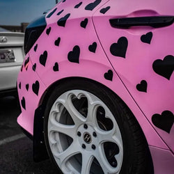 JDM Heart Car Stickers Window Bumper Exterior Accessories Car Modification Bodywork Styling Competition PVC Vinyl Decals (ONLINE ORDER ONLY)