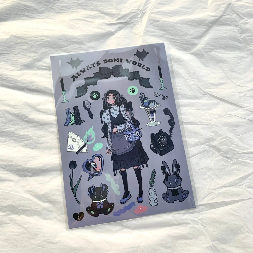 Korean ins Sweet Cool Girl Sticker Diary Scrapbooking DIY Album Decoration Sticker Aesthetic Stationery Art Supplies Personalizd (ONLINE ORDER ONLY)
