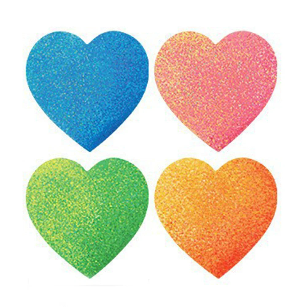 100-500pcs Color Valentine's Day Heart Sticker 1inch Birthday Party Gift Packaging Seal Sticker Baking Label (Online Order Only)