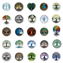 50/100Pcs INS Novelty Cute Kawaii Life Tree Series Stickers PVC Waterproof Stickers Decals For Kids Boys Girls Toys Gifts (ONLINE ORDER ONLY)