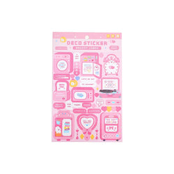 Cute Sweet attack series Stickers Text Dialog Idol Card DIY Material Scrapbooking Decorative Sticker Personalized Stationery (ONLINE ORDER ONLY)