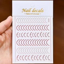 1PC Heart Love Design 3D Nail Art Sticker English Letter Self-Adhesive Slider Valentine's Day DIY Manicure Tips Accessories Tool (ONLINE ORDER ONLY)
