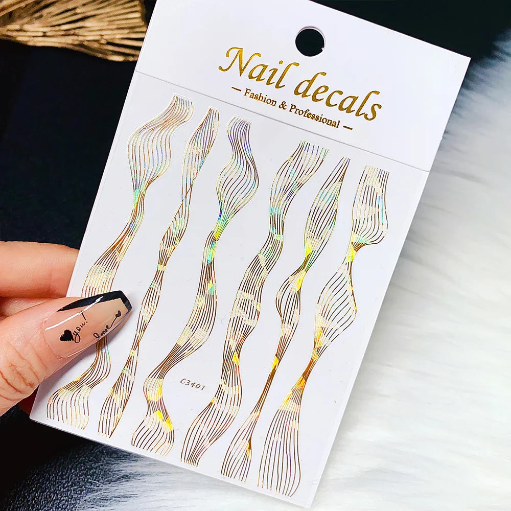 1PC Heart Love Design 3D Nail Art Sticker English Letter Self-Adhesive Slider Valentine's Day DIY Manicure Tips Accessories Tool (ONLINE ORDER ONLY)