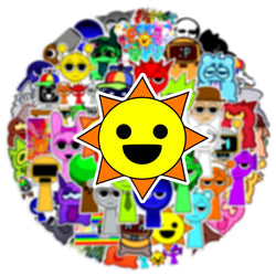 Incredibox Sprunki Stickers: Waterproof Decals for Laptop, Skateboard, Bike, Suitcase, Fridge, Kids Toys (10/30/50PCS) (Online Order Only)