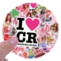 10/30/55PCS Star Singer Chappell Roan Stickers Cartoon Decals DIY Laptop Notebook Phone Suitcase Wall Waterproof Sticker Toys (ONLINE ORDER ONLY)