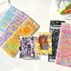 4pcs/set Sweet Cool Bear Call Series Scrapbooking Sticker Korean ins Hand Account Idol Card DIY Deco Material Sticker Stationery (ONLINE ORDER ONLY)