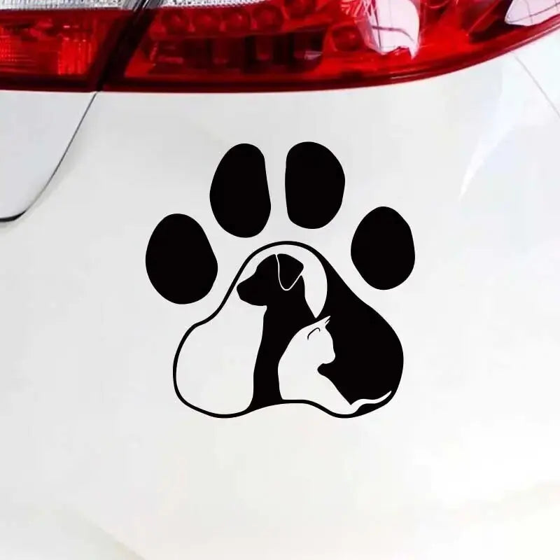 Dog and Cat，Show Your Love for Animals with These Adorable Car Stickers!For Cars, Trucks, Walls, Laptops, Windows, Motorcycles. (ONLINE ORDER ONLY)