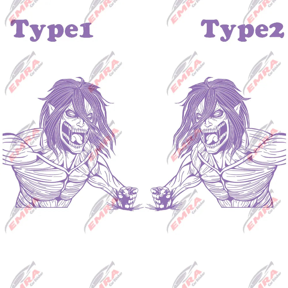 Anime Sticker Side Hood Window Decoration External Accessories Stickers For Car Competition Style Die Cutting Vinyl Decals (ONLINE ORDER ONLY)