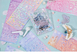1Pcs Cute Love Romantic Pearl Scrapbooking Stickers Korean ins Hand Account Idol Card Album DIY Deco Material Stationery Sticker (ONLINE ORDER ONLY)