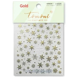 Bronzing Jelly Laser Snowflake Christmas Hot 5D Soft Embossed Relief Self Adhesive Nail Art Decoration Sticker 3D Manicure Decal (ONLINE ORDER ONLY)